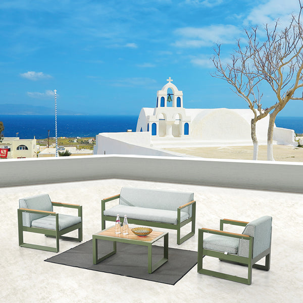 Burano Sofa Set For 4 With 2 Club Chair and Coffee Table