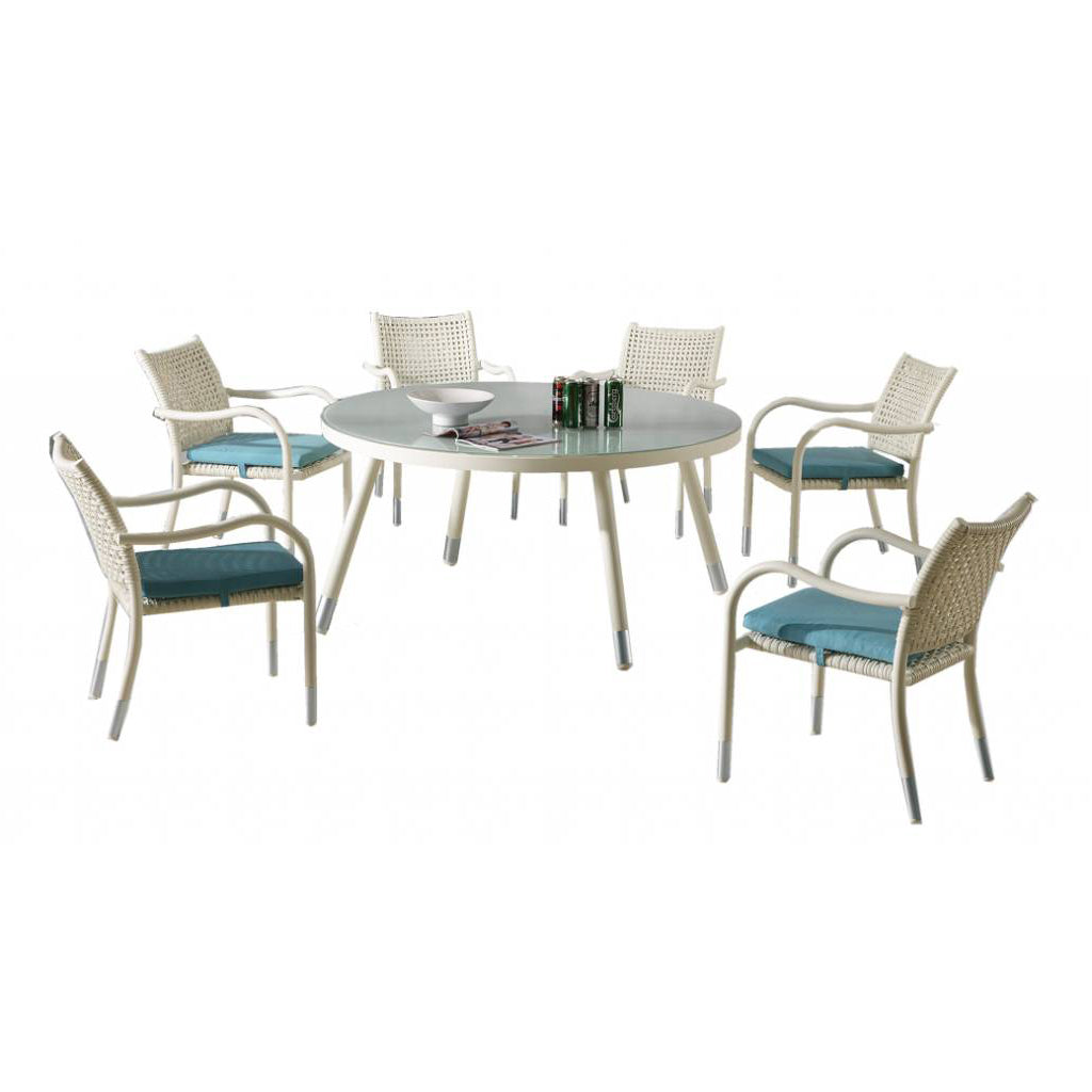Fatsia Dining Set With Round Table