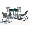 Haiti Dining Set For 4 With Armless Chair