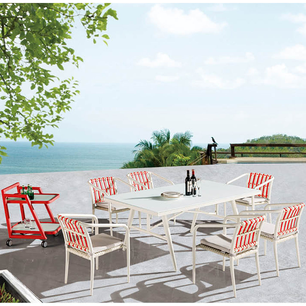 Kitaibela Dining Set For 6 With Trolley
