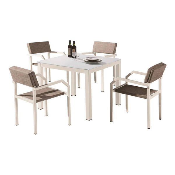 Barite Dining Set For 4 With Arms
