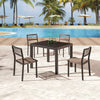 Hyacinth Dining Set For 4 With Chairs Without Arms