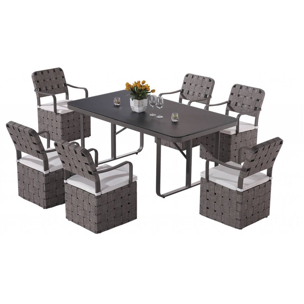 Edge Dining Set For 6