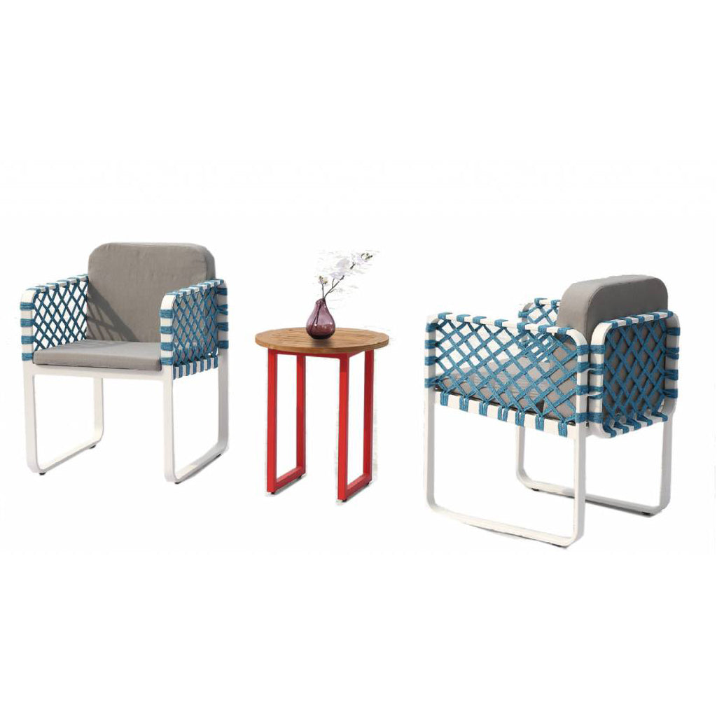 Dresdon Seating Set For 2 With Round Side Table