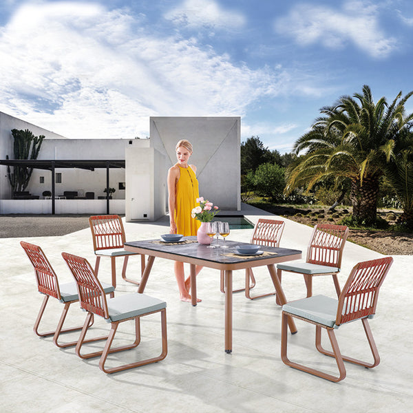 Seattle Dining Set For 6 With Armless Chairs