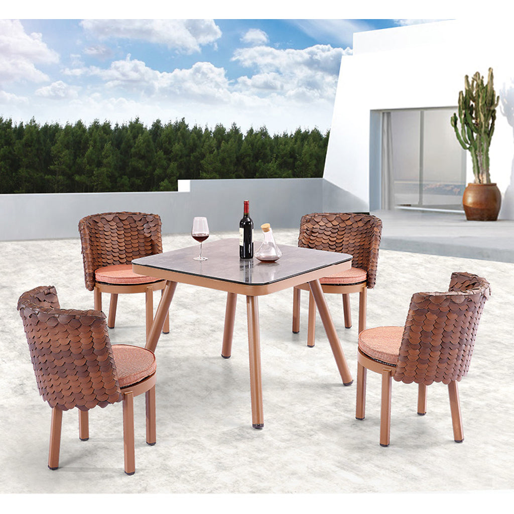 Manis Dining Set For Four With Square Table