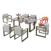 Burano Dining Set For Six With Trolley