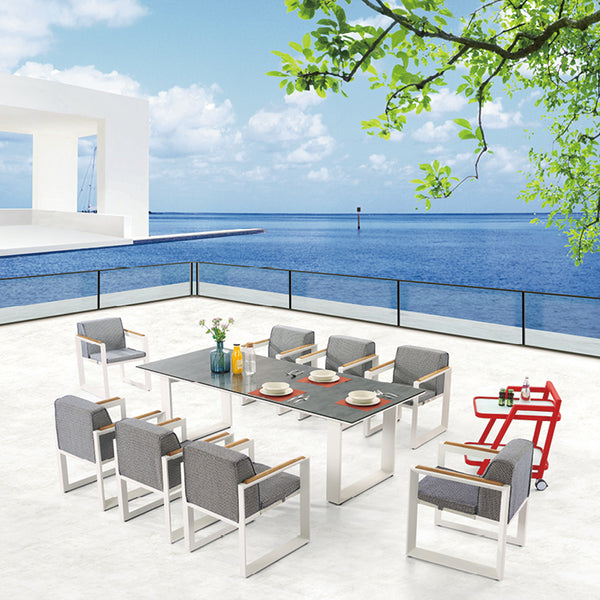 Burano Dining Set For 8 With Trolley