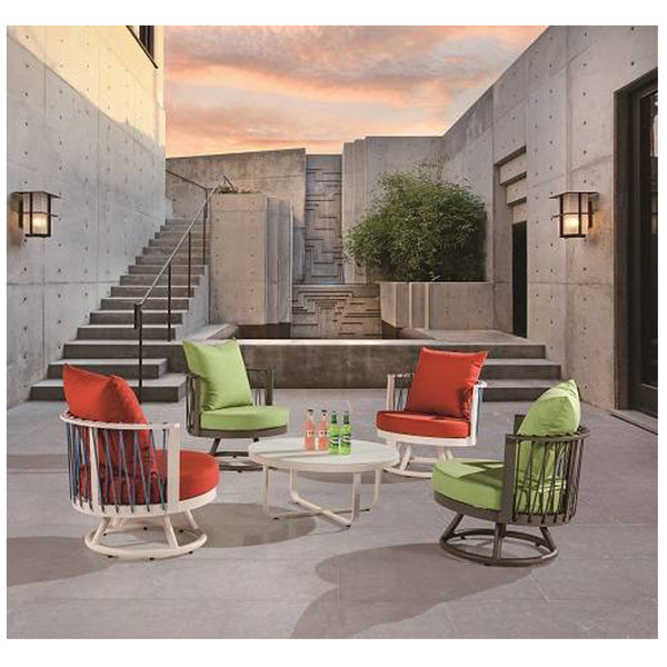 Hyacinth Seating Set For 4 With Coffee Table